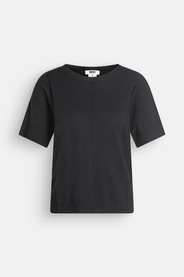 DKNY Strickshirt schwarz