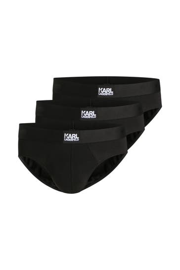 KARL LAGERFELD 3er-Pack Slips schwarz