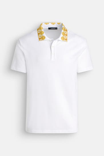 VERSACE Polo-Shirt weiß