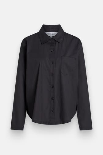 ORGANIC BASICS Pyjama-Oberteil schwarz