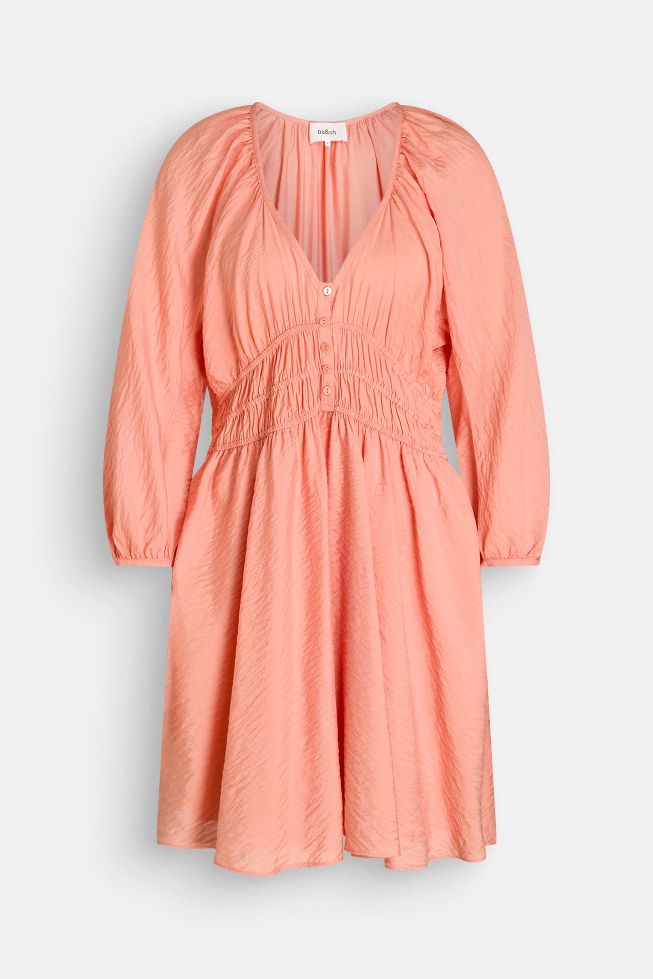BA&SH Minikleid 'Lova' koralle, Bild 1