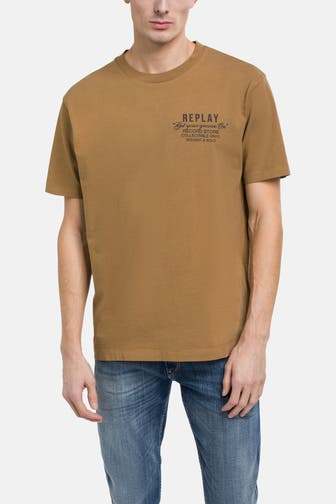 REPLAY T-Shirt hellbraun