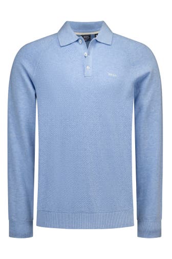 NEW ZEALAND AUCKLAND Langarm-Polo hellblau