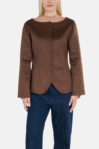 2NDDAY Wollmix-Blazer 'Lila' braun