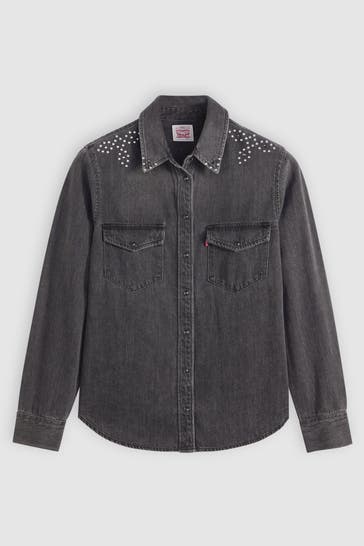 LEVI'S® Jeansbluse dunkelgrau