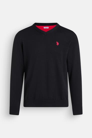 U.S. POLO ASSN. - Strickpullover schwarz