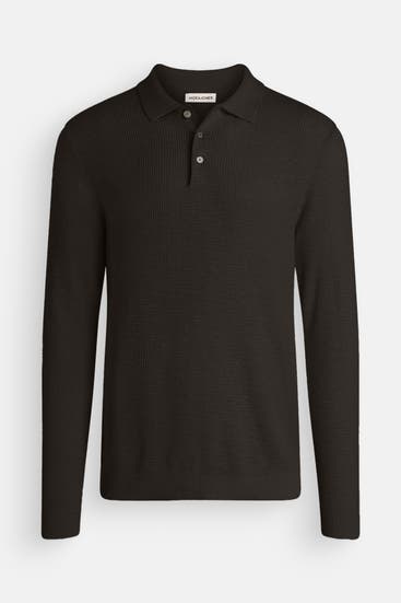 JACK & JONES - Strick-Polo 'JHWCooper' schwarz