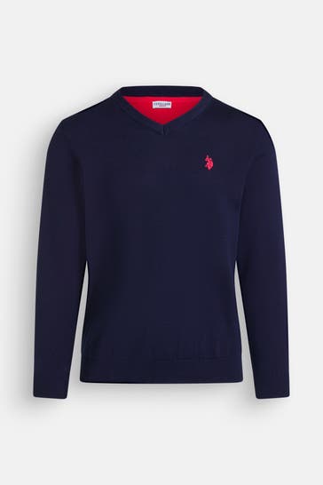 U.S. POLO ASSN. Strickpullover nachtblau