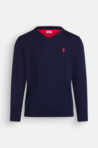 U.S. POLO ASSN. Strickpullover nachtblau