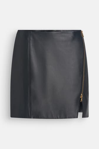 VERSACE Lederrock schwarz