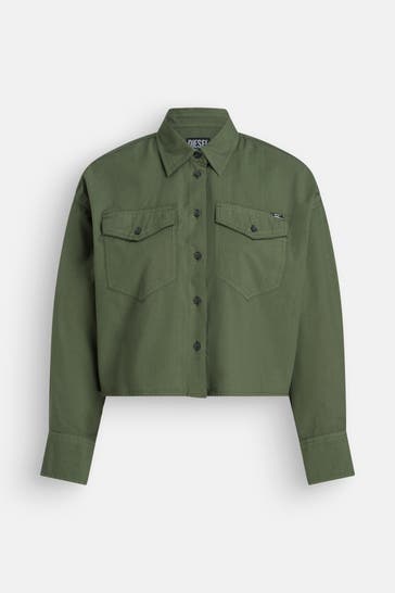 DIESEL Casual-Bluse grün