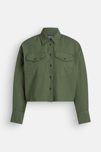 DIESEL Casual-Bluse grün