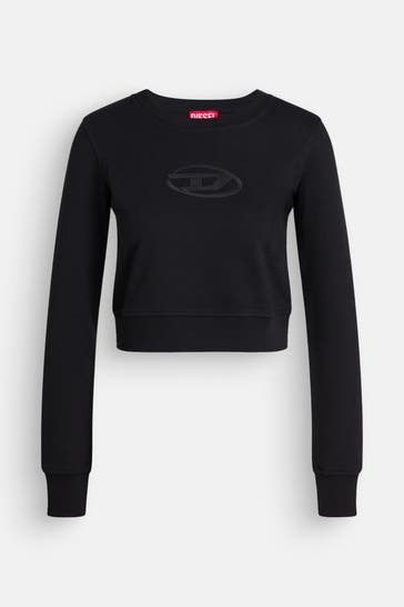 DIESEL Sweatshirt 'Slimmy' schwarz