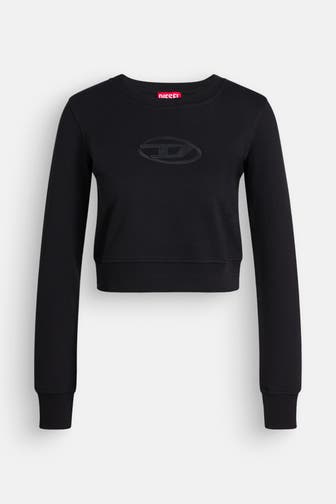 DIESEL Sweatshirt 'Slimmy' schwarz