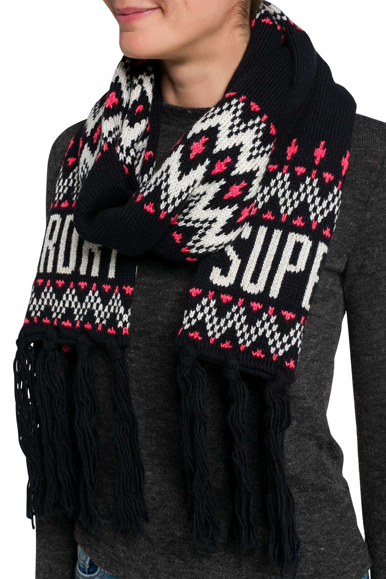 SUPERDRY Strickschal 'Chevron', Bild 1