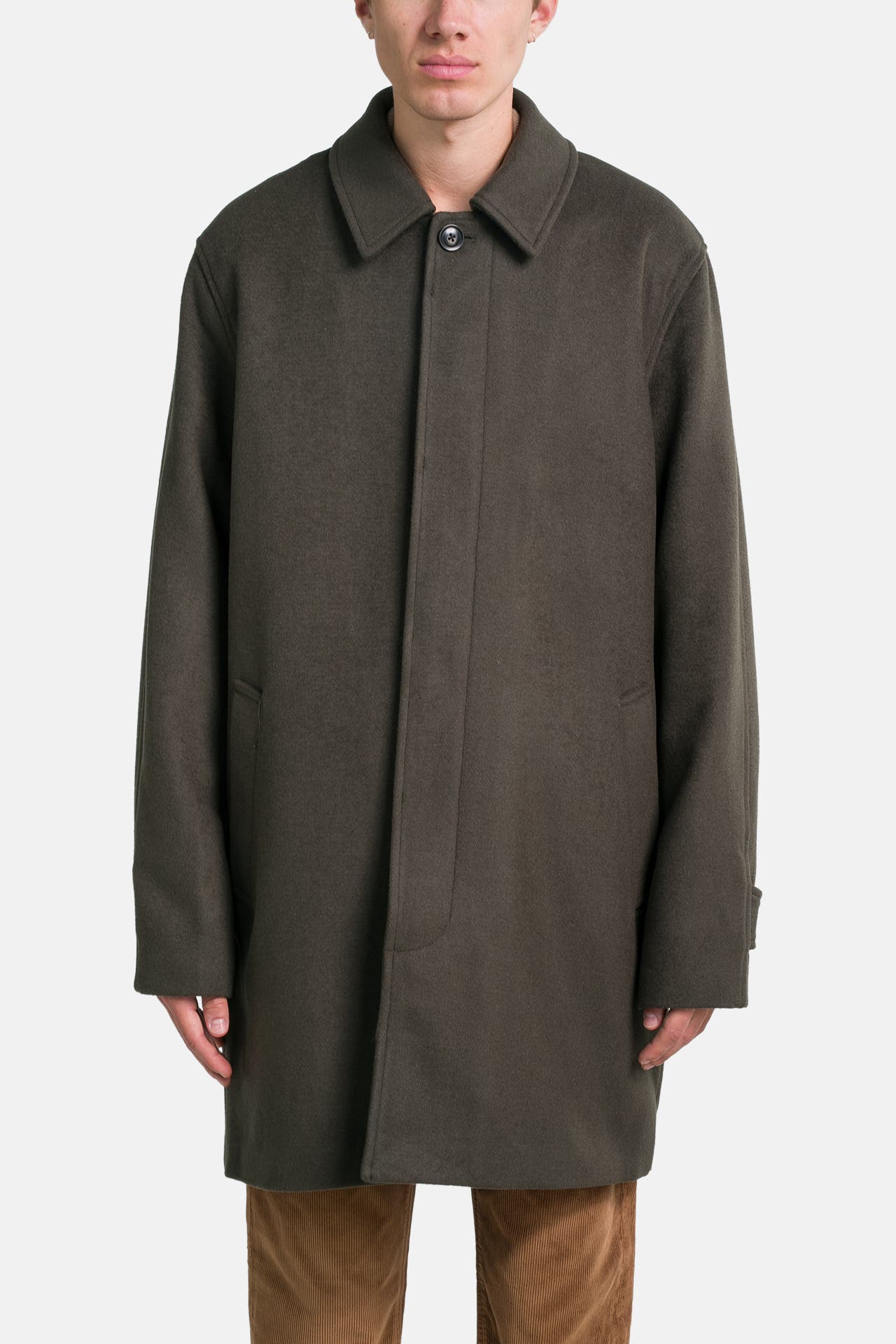 SAMSØE & SAMSØE Wollmix-Mantel khaki, Bild 1