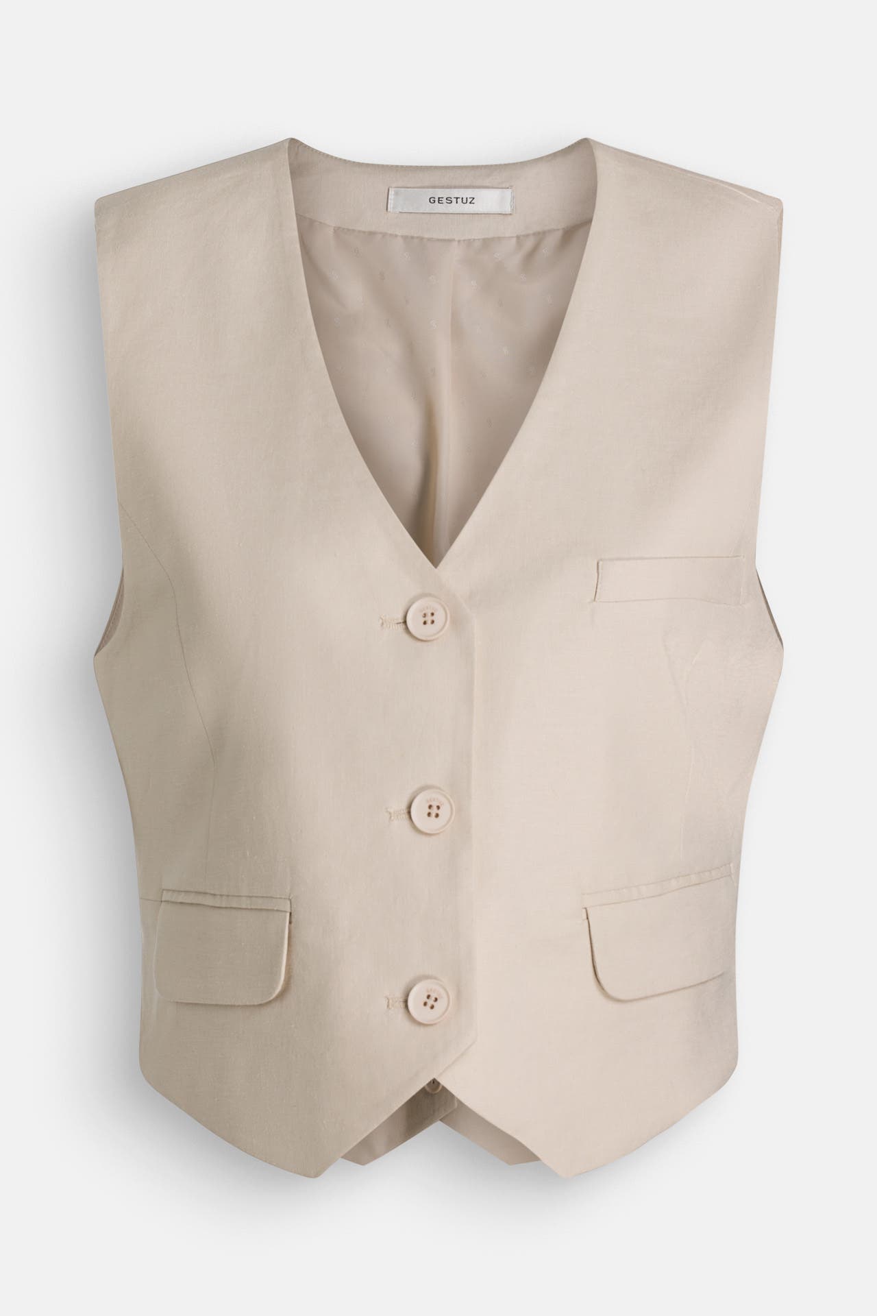 GESTUZ Anzugsweste beige, Bild 1