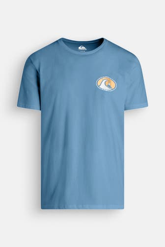 QUIKSILVER T-Shirt 'Flower Chaos' graublau