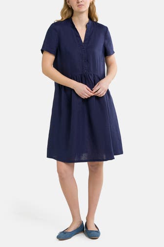 VERA MONT Leinen-Kleid dunkelblau