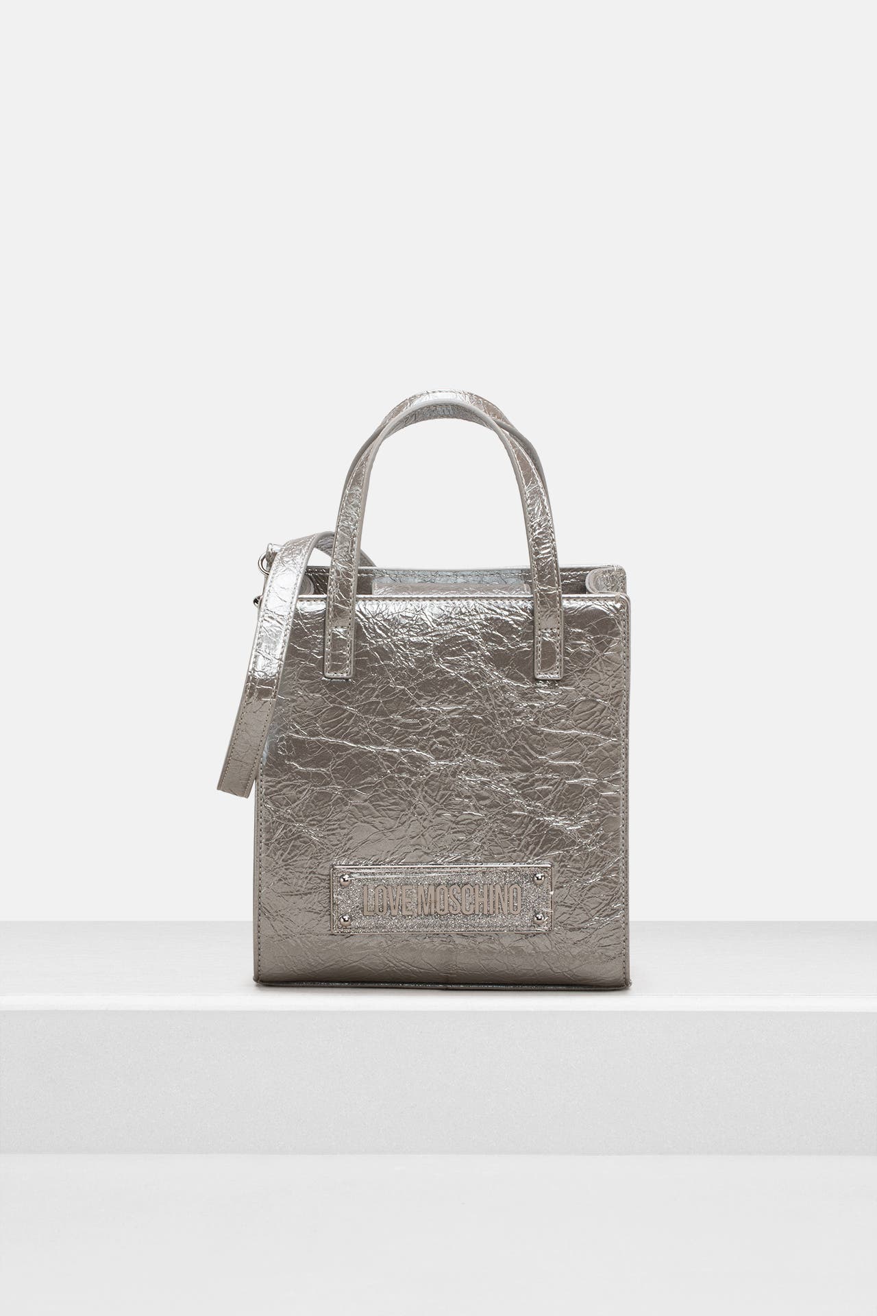 LOVE MOSCHINO Umhängetasche silber, Bild 1