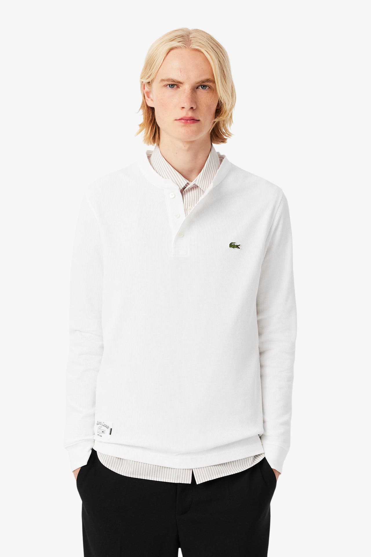 LACOSTE Longsleeve weiß, Bild 1