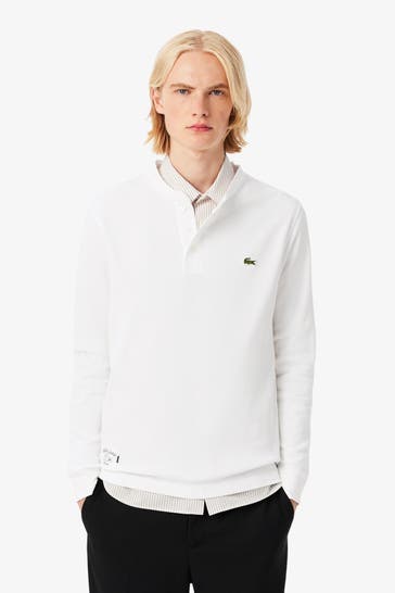 LACOSTE Longsleeve weiß