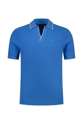 NEW ZEALAND AUCKLAND Strick-Polo blau