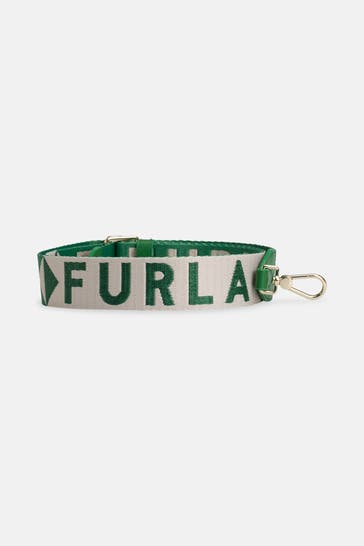 FURLA Schulterriemen grün-offwhite