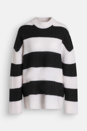 BLACK PALMS Wollmix-Pullover 'Selima' gestreift