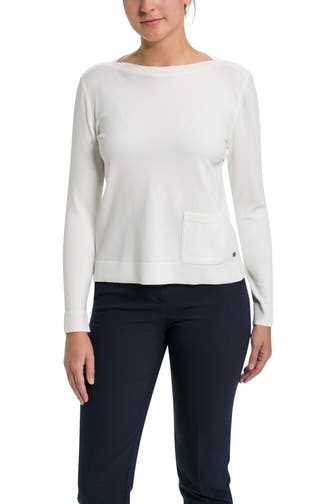 MARC CAIN Strickpullover weiß