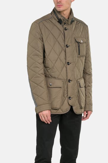 HANDSTICH Steppjacke taupe