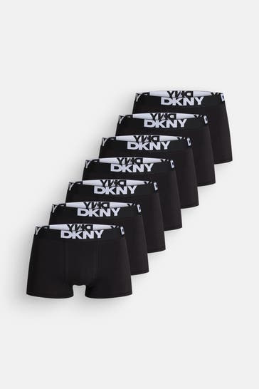 DKNY Pack of 7 'Seattle' Boxer Shorts, black