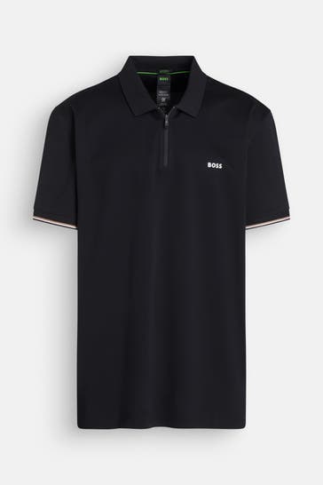 BOSS GREEN Polo-Shirt 'Philix Pima' schwarz