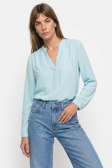 SELECTED Casual-Bluse türkis