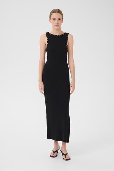 GESTUZ Maxikleid schwarz