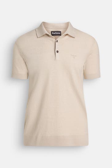 BARBOUR Polo-Shirt greige