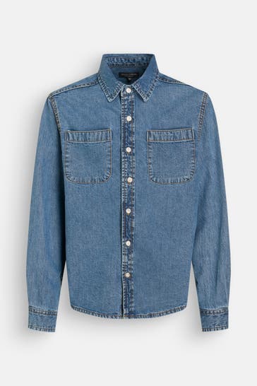 MARC O'POLO Jeansjacke blau