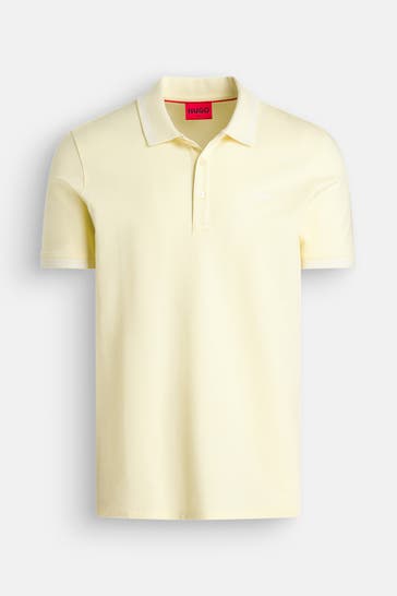 HUGO Polo-Shirt hellgelb