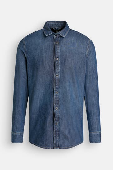 G-STAR Jeanshemd blau Slim Fit