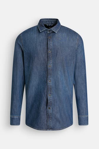 G-STAR Jeanshemd blau Slim Fit