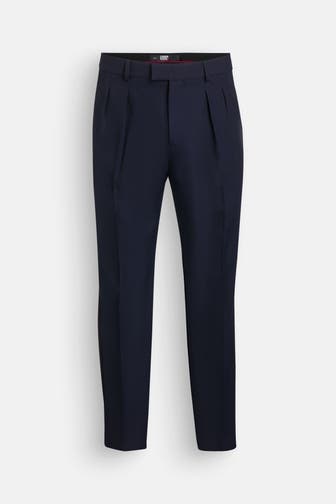 KARL LAGERFELD Wollmix-Hose 'Tuxedo' navy