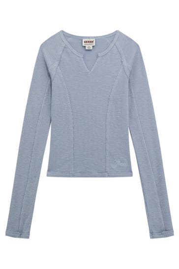 GUESS Longsleeve hellgrau