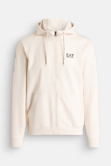EA7 Sweatjacke beige