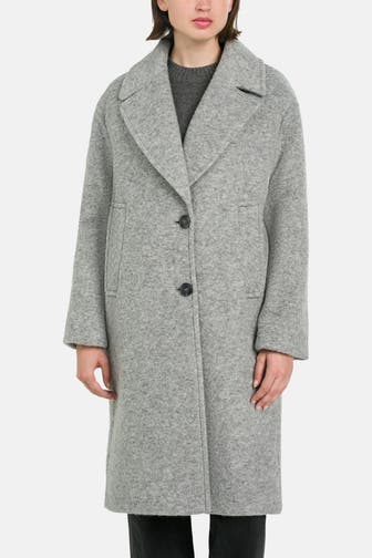 FUCHS SCHMITT Wollmix-Mantel grau