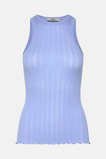 RM BY ROSEMUNDE Top 'Bardot' hellblau