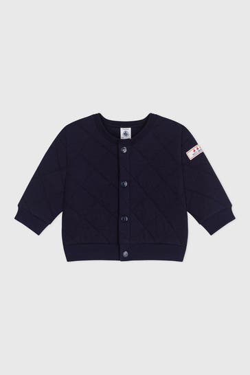 PETIT BATEAU Sweatjacke navy