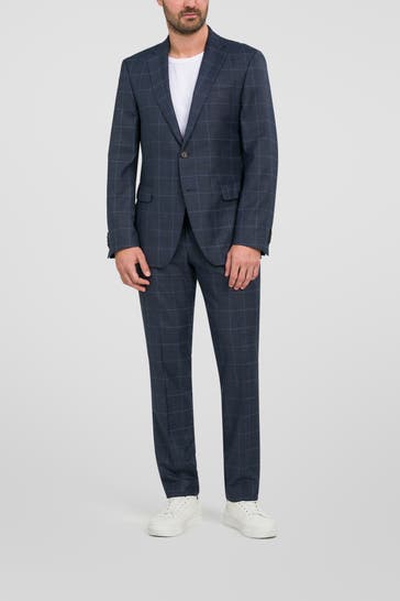 JOOP! Schurwoll-Anzug 'Finch-Brad' kariert