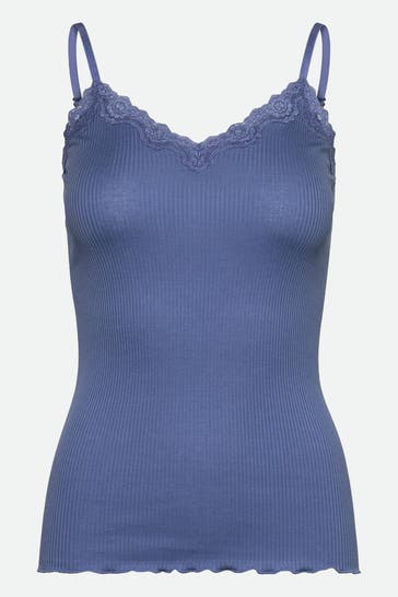 ROSEMUNDE Seidenmix-Top 'Beatha' azurblau