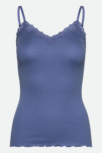 ROSEMUNDE Seidenmix-Top 'Beatha' azurblau