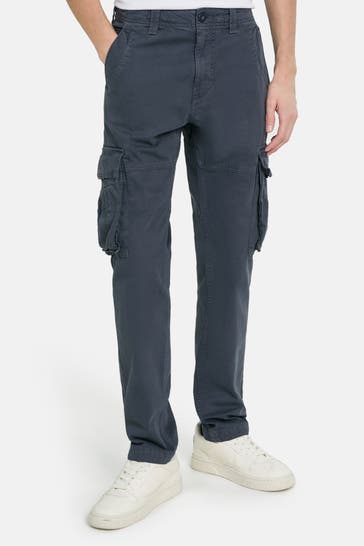 SUPERDRY Cargohose dunkelblau